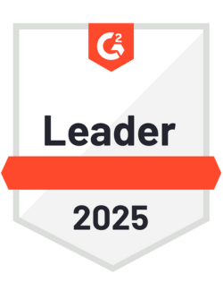 The 2025 G2 leader badge for iMIS